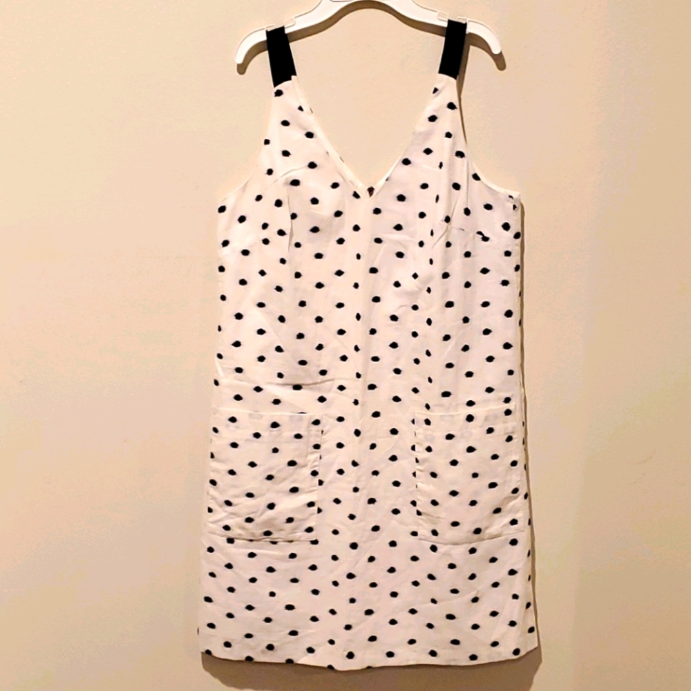 ❤ANN TAYLOR LOFT 90s STYLE EMBROIDERED SHIFT DRESS, 6